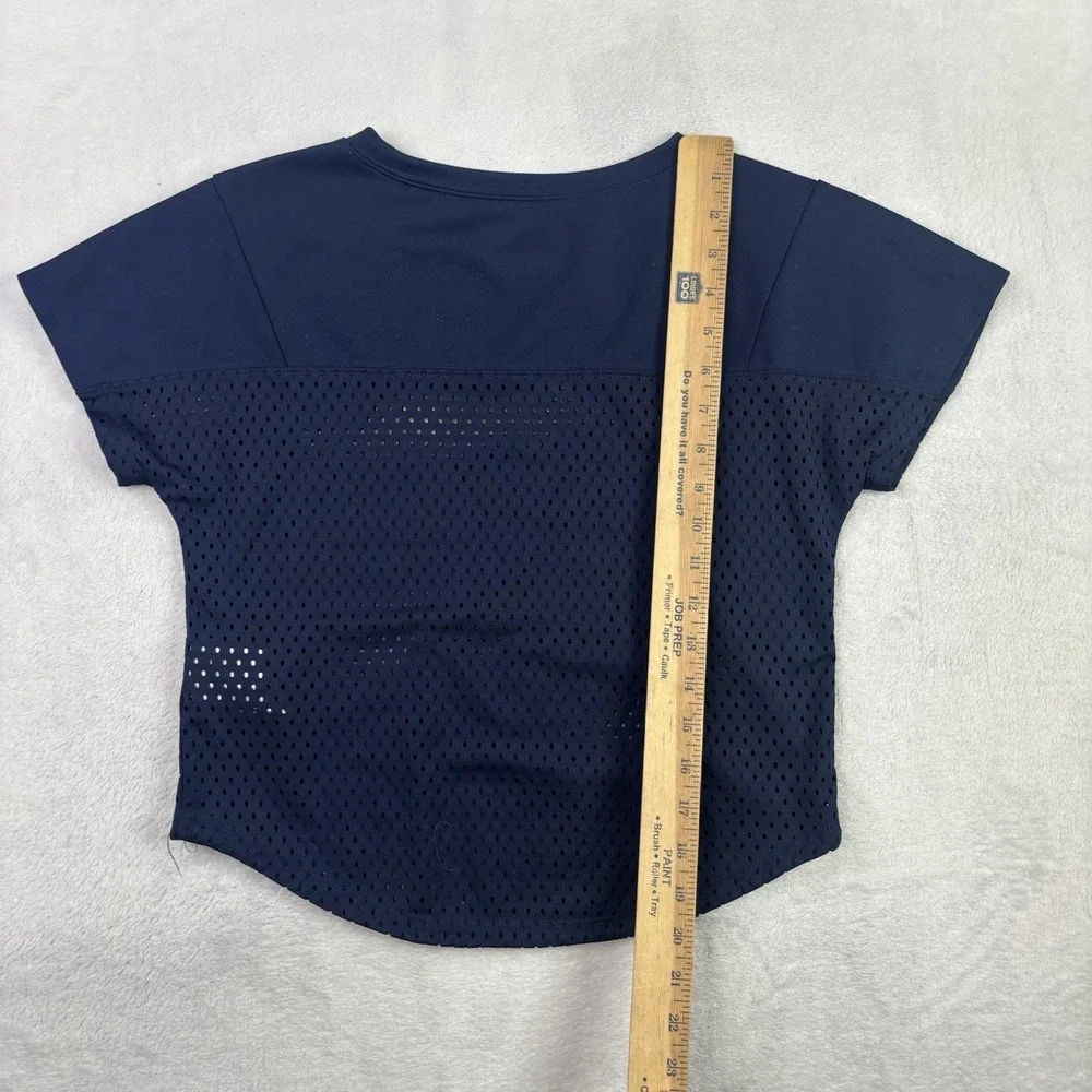 Nike Michigan NCAA Blue Short Sleeve Mesh Football Jersey Girls Size Medium